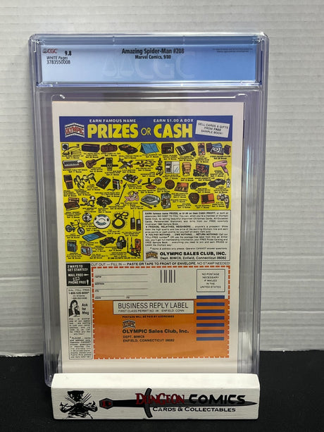 Amazing Spider-Man # 208 CGC 9.8 - 1st App of Lance Bannon & Fusion 1980 [EM2]