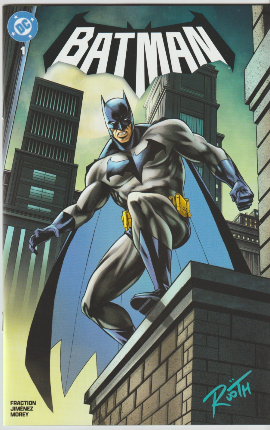 Batman # 1 Signed Mike Rooth Exclusive Variant Cover NM DC 2025 [BB8]