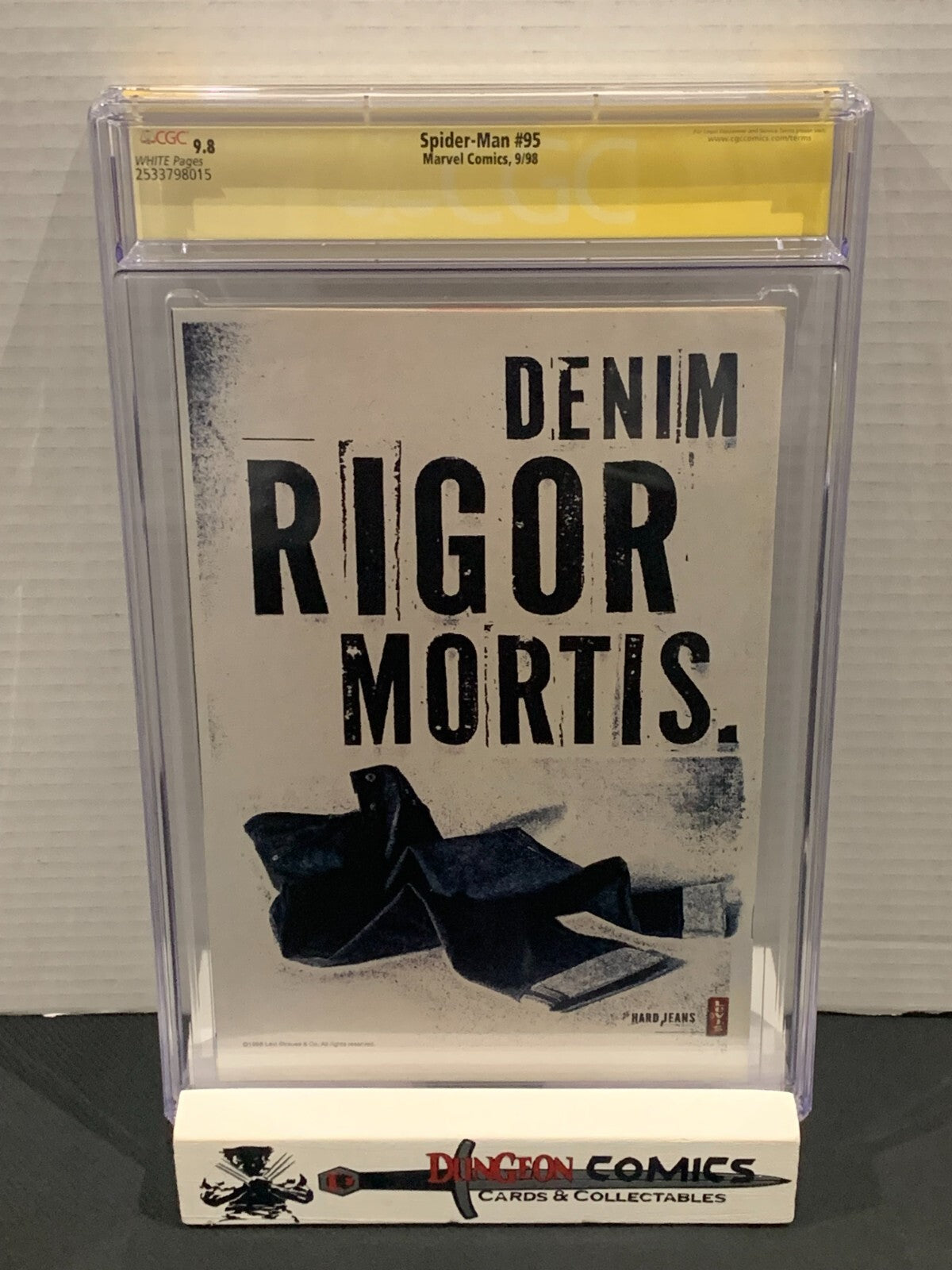 Spider-Man # 95 CGC 9.8 1998 Signature Series Signed By Scott Hanna [GC24]