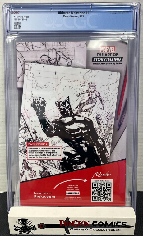Ultimate Wolverine # 1 Cover A CGC 9.8 Marvel 2025 [GC22]