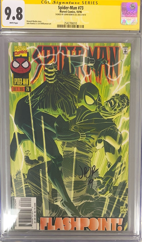 Spider-Man # 73 CGC 9.8 1996 Signature Series Signed By John Romita Jr. [GC21]