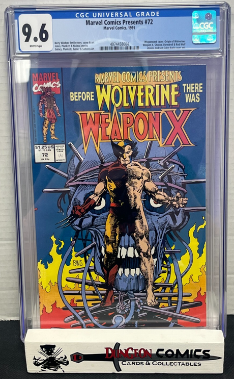Marvel Comics Presents # 72 Cover A CGC 9.6 Marvel 1991 Origin Wolverine [CR]
