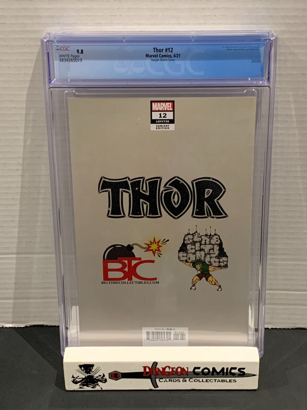 Thor # 12 Mico Suayan Sketch Virgin Cover Slab City Exclusive CGC 9.8 [GC33]