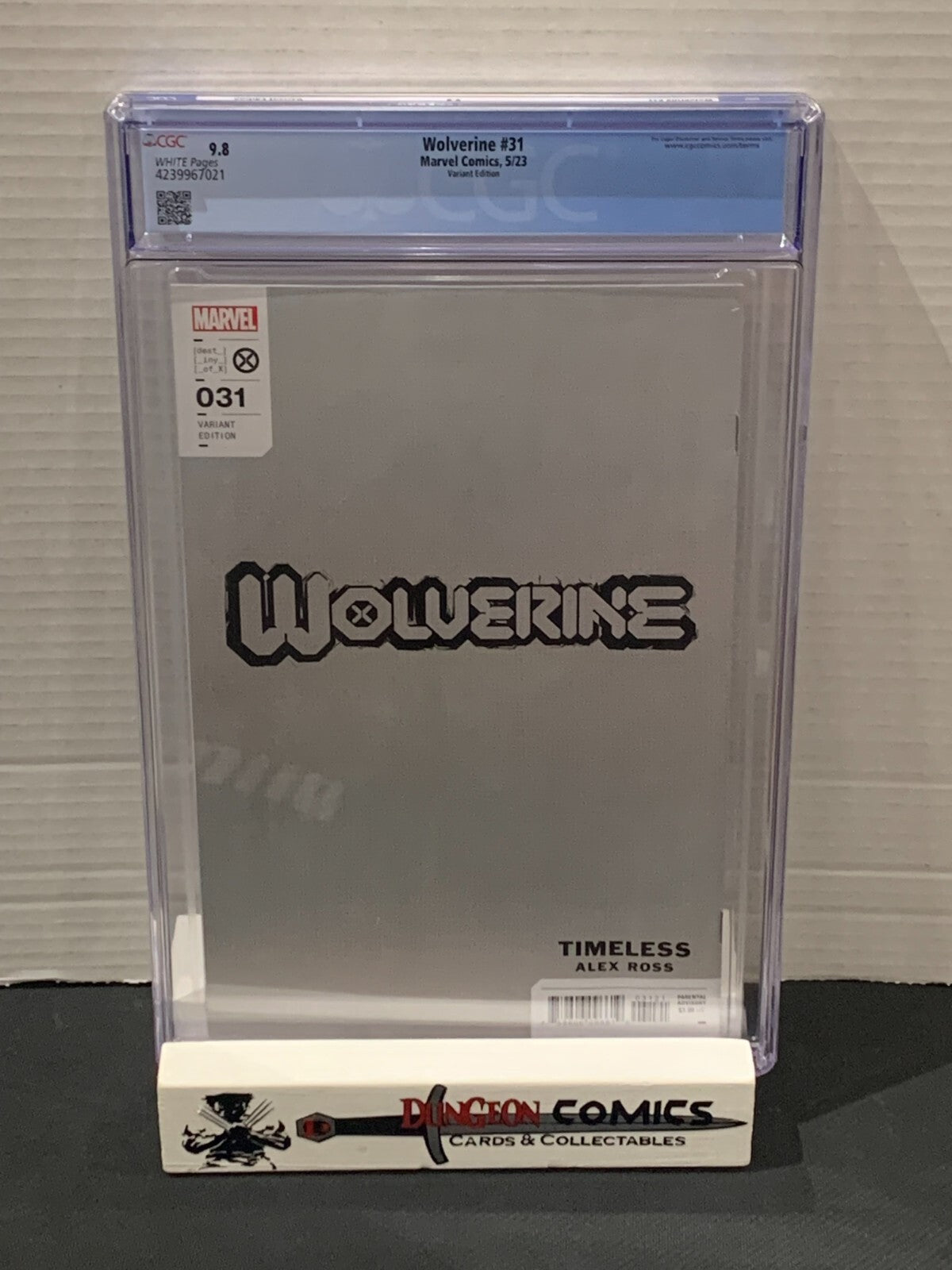 Wolverine # 31 CGC 9.8 Ross Timeless Variant Cover [GC31]