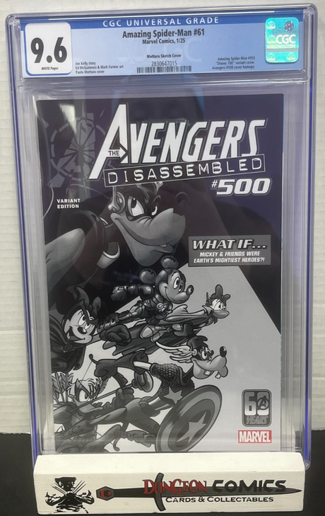 The Amazing Spider-Man # 61 B&W 1:100 Disney Variant CGC 9.6 Marvel 2025 [GC23]