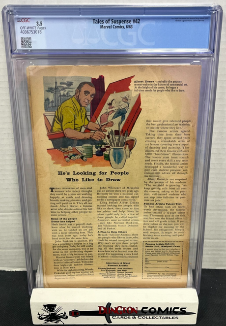 Tales Of Suspense # 42 CGC 3.5 Marvel 1963 4th Appearance Of Iron Man [CR]