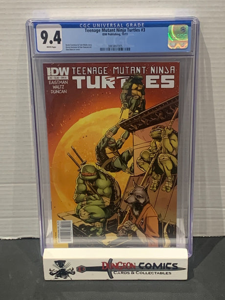 Teenage Mutant Ninja Turtles # 3 Cover A 1st Printing CGC 9.4 IDW 2011 [GC28]