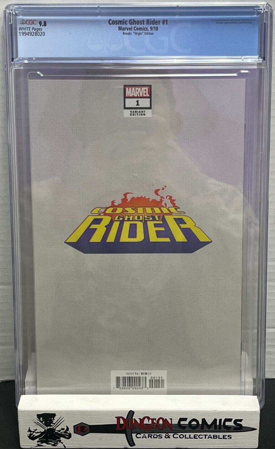 Cosmic Ghost Rider # 1 Mark Brooks 1:100 Virgin Variant CGC 9.8 2018 [EM1]