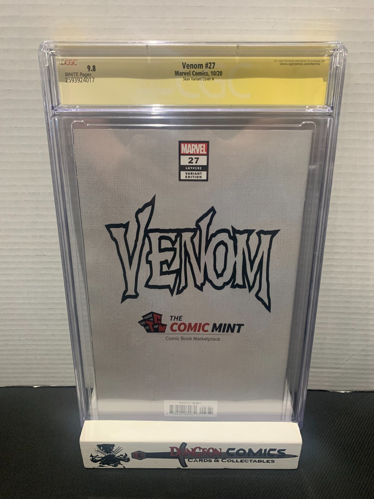 Venom # 27 Skan Variant Cover A CGC 9.8 2018 SS Skan Srisuwan [GC40]