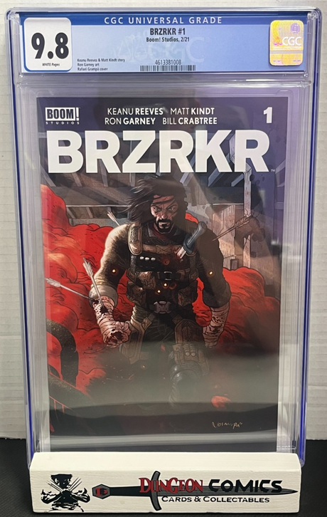 BRZRKR # 1 Cover A 1st Print CGC 9.8 Boom Studios Keanu Reeves [GC35]