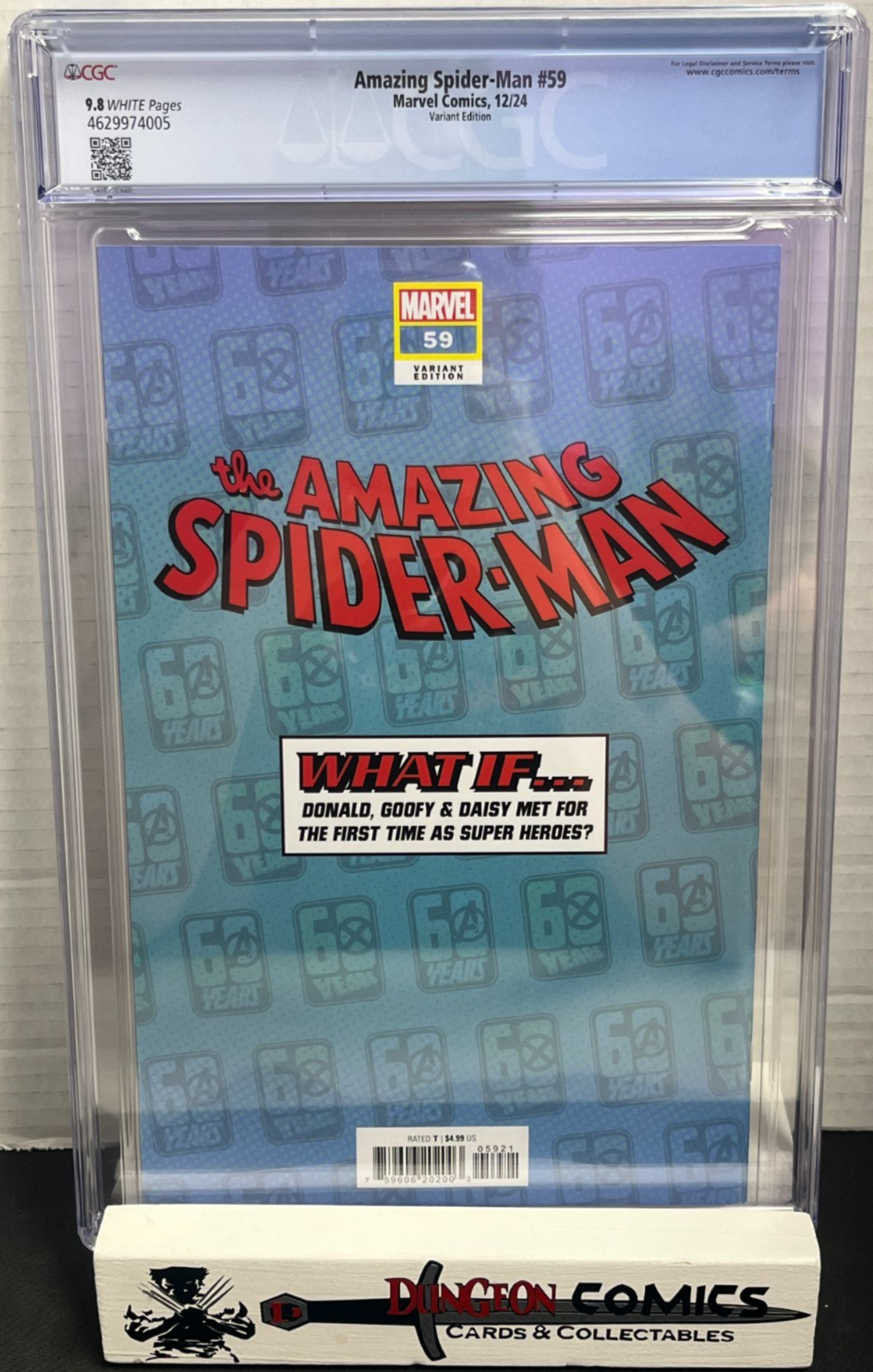 Amazing Spider-Man # 59 CGC 9.8 Perissinotto DISNEY What If Variant [GC29][CR]