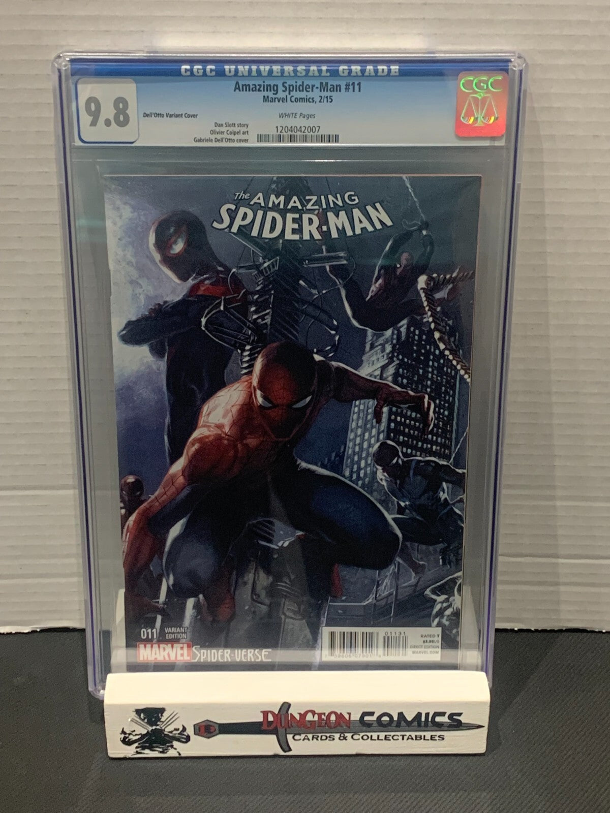 Amazing Spider-Man Vol 3 # 11 Dell'Otto 1:25 Variant Cover CGC 9.8 2015 [GC39]