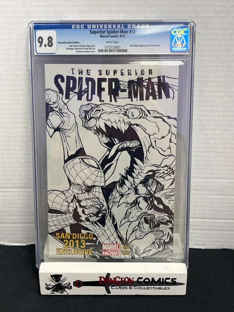 Superior Spider-Man # 13 SDCC Sketch Exclusive Variant Cover CGC 9.8 2013 [GC34]