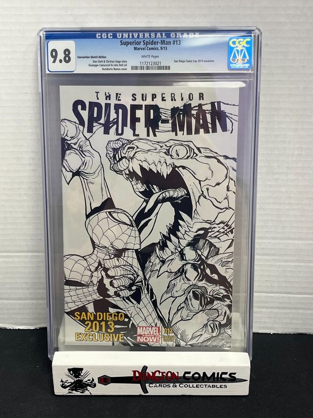Superior Spider-Man # 13 SDCC Sketch Exclusive Variant Cover CGC 9.8 2013 [GC34]