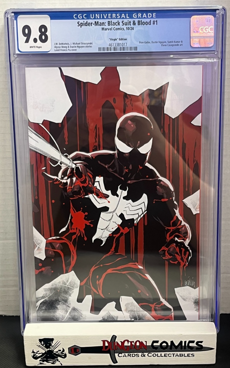 Spider-Man: Black Suit & Blood # 1 Virgin Variant 1:100 Cover CGC 9.8 2025 [CR]
