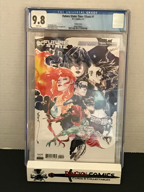 Future State : Teen Titans # 1 Variant Cover CGC 9.8 DC Red X 