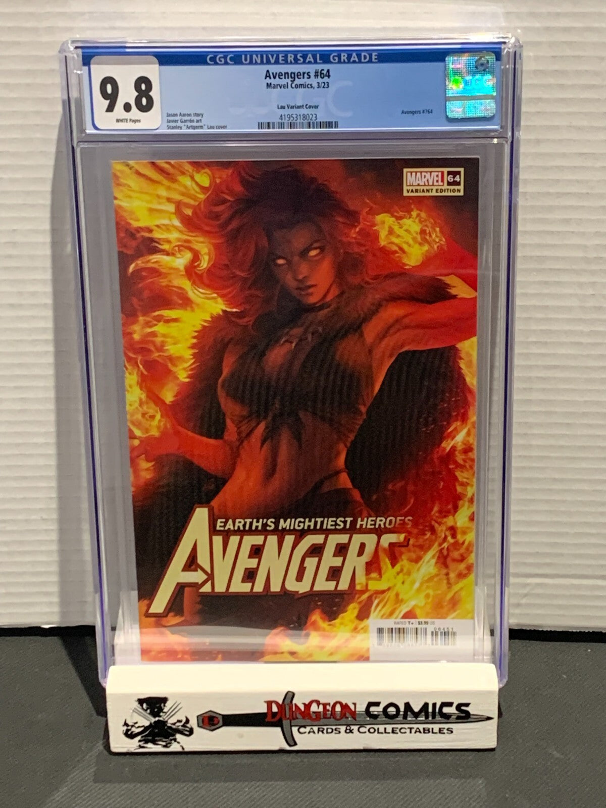 Avengers # 64 CGC 9.8 Stanley Lau Artgerm Variant [GC8]