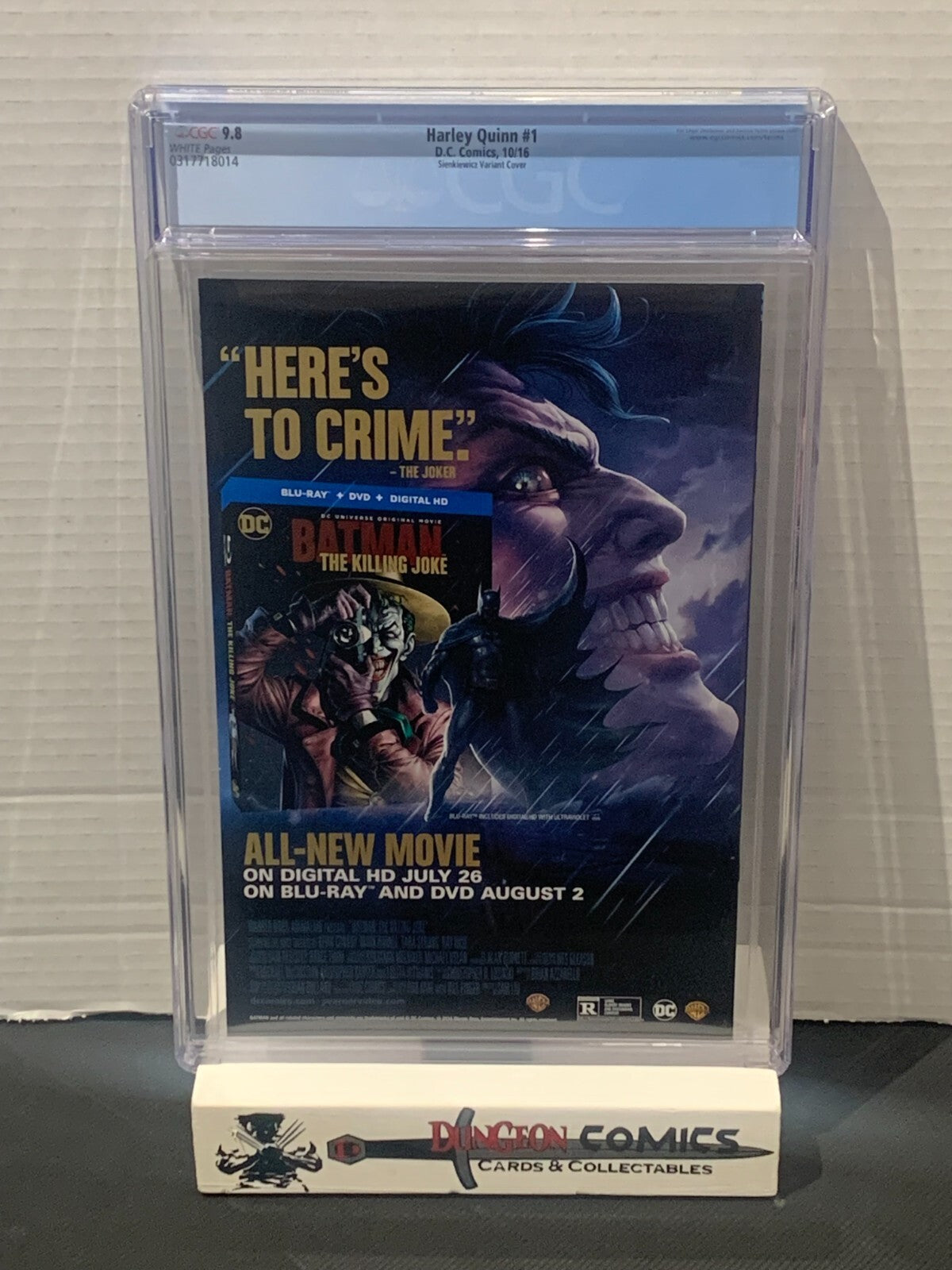 Harley Quinn # 1 CGC 9.8 Sienkiewicz Variant DC 2016 [GC41]