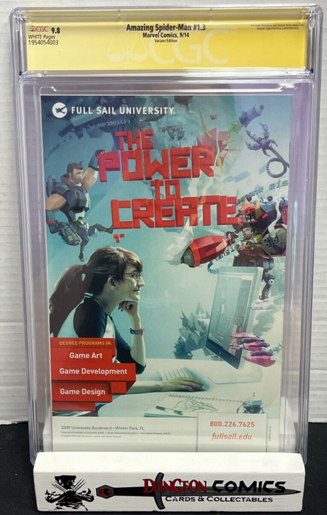 The Amazing Spider-Man # 1.3 Ross 1:200 CGC 9.8 2014 SS Stan Lee [GC18]