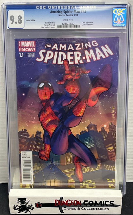 The Amazing Spider-Man # 1.1 John Romita Jr Variant CGC 9.8 2014 [GC20]