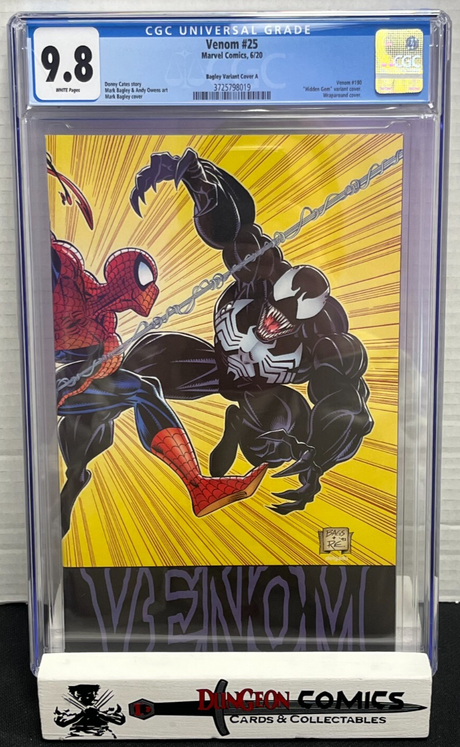 Venom # 25 Bagley 1:100 Variant Cover A CGC 9.8 2020 [EM3]