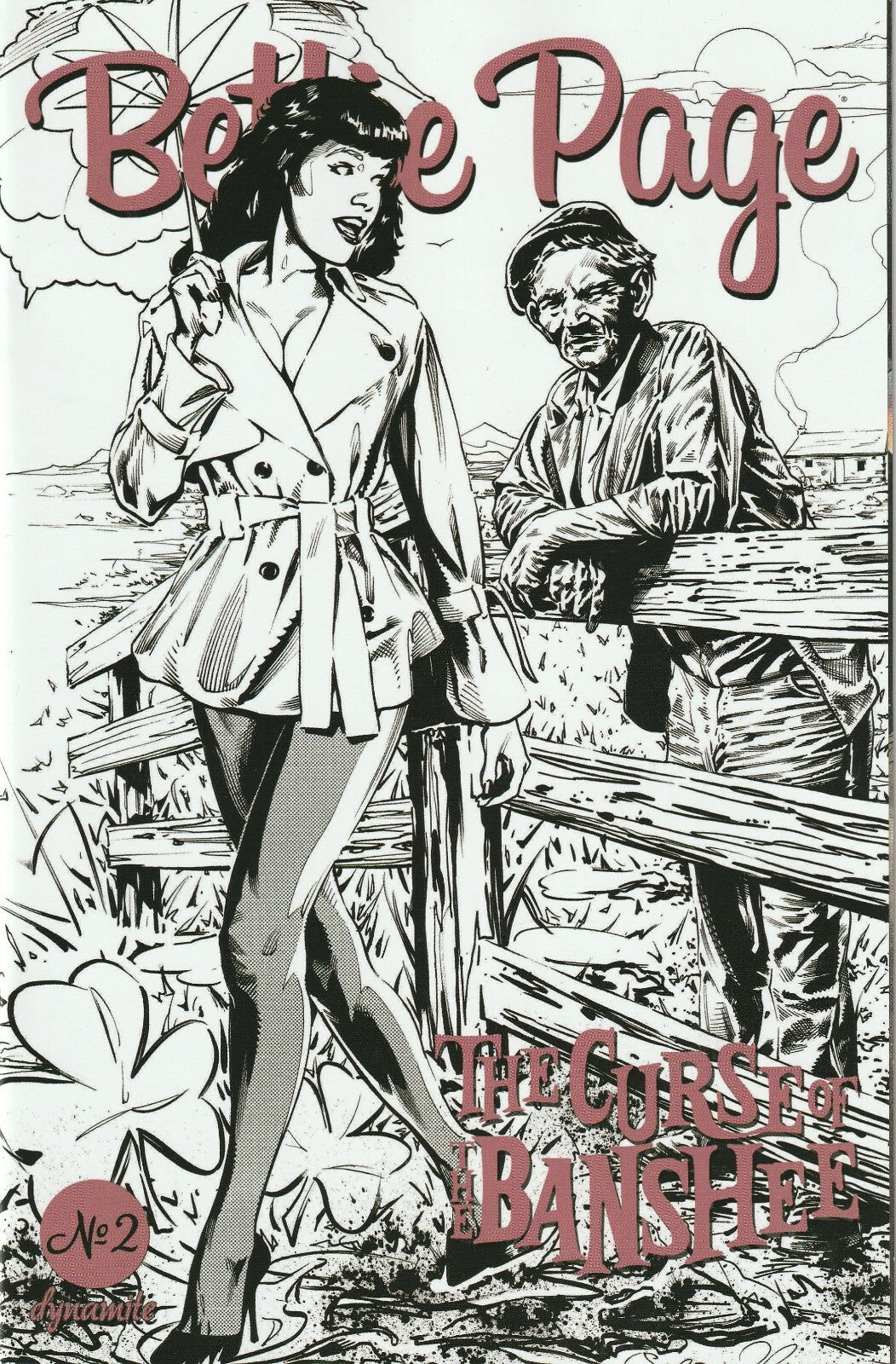 Bettie Page: The Curse Of The Banshee # 2 1:10 Variant NM Dynamite  [A1]