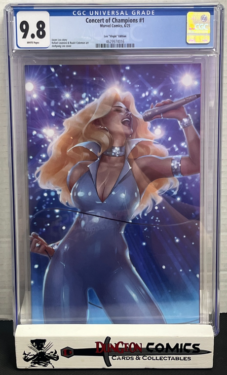 Concert Of Champions # 1 Jeehyung Lee Virgin 1:100 Cover CGC 9.8 Marvel [CR]