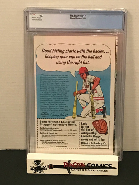 Ms. Marvel # 17 CGC 9.6 White Pages 1st Mystique Cameo Claremont Marvel 