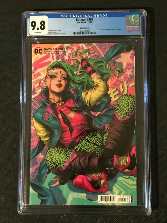 Batman # 108 Artgerm Variant CGC 9.8 1st Full App of Miracle Molly DC Comics 