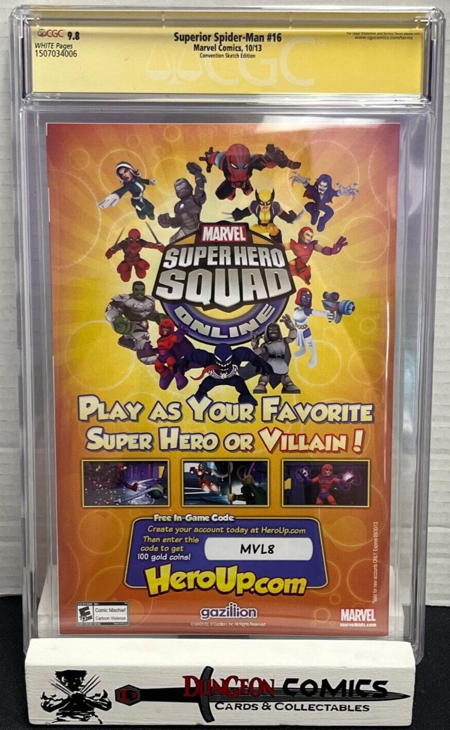 Superior Spider-Man # 16 Stan Convention Sketch Edition CGC 9.8 2013 SS [GC14]