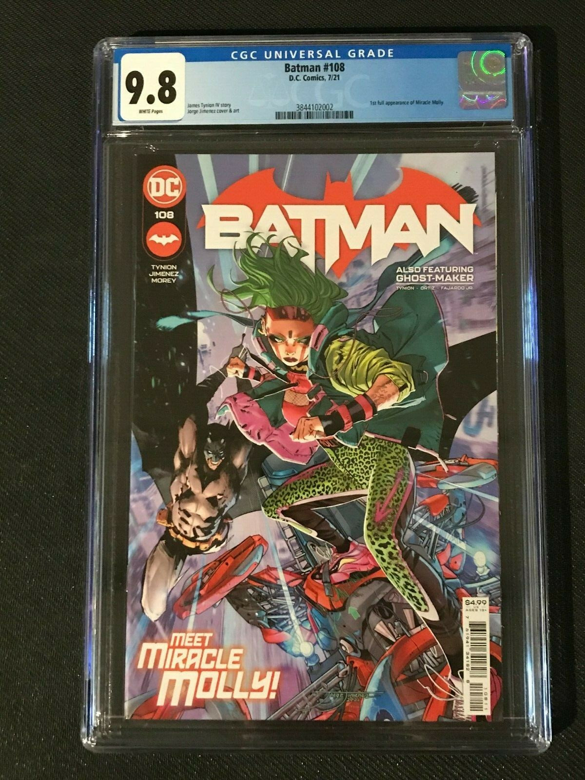 Batman # 108 CGC 9.8 1st Full App of Miracle Molly DC Comics 