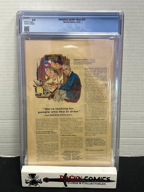 Amazing Spider-Man # 54 CGC 6.5 - Doctor Octopus App Marvel 1967 [EM2]