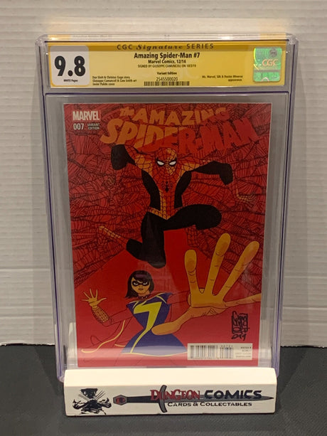 Amazing Spider-Man Vol 3 # 7 Variant Cover CGC 9.8 SS Giuseppe Camuncoli [GC9]