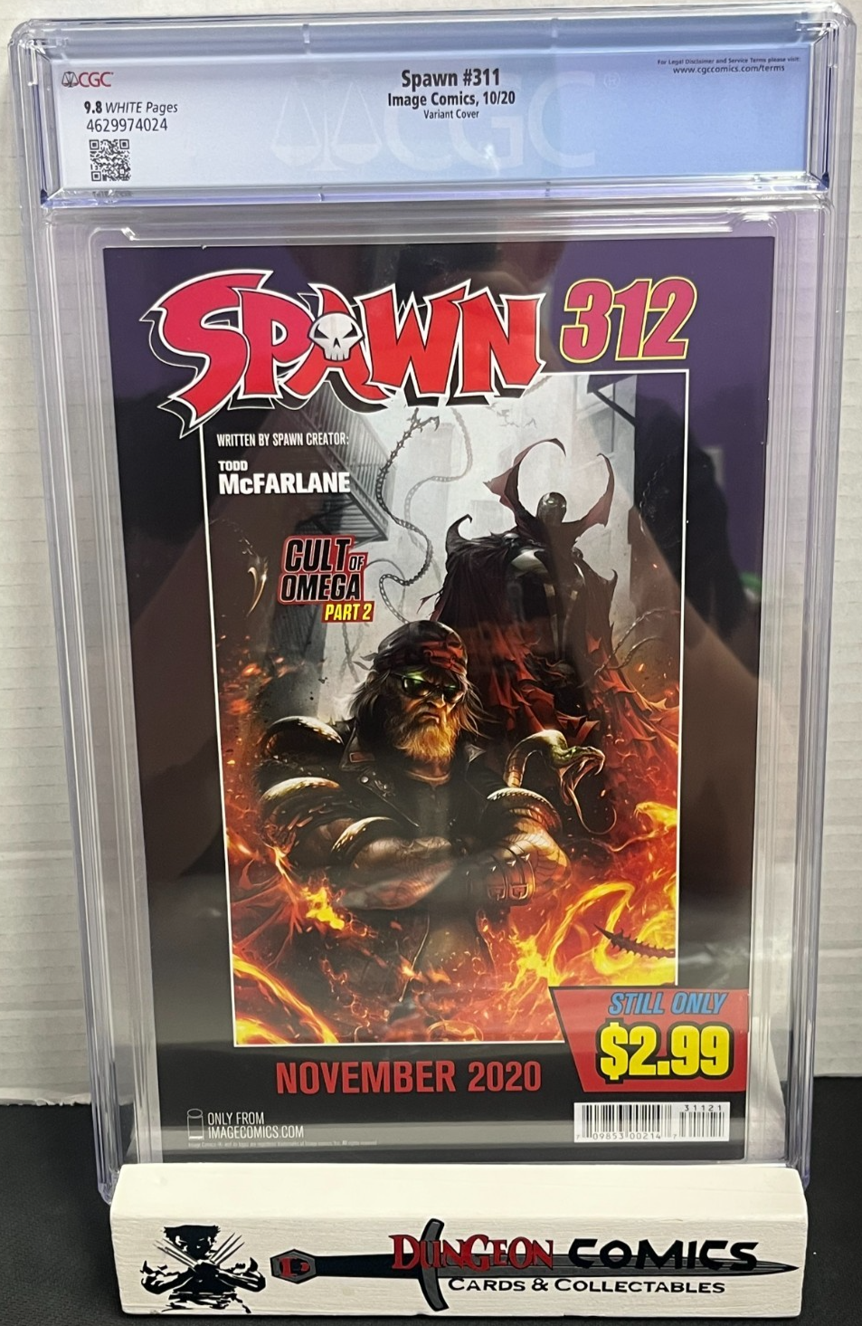 Spawn # 311 Chadwick Boseman Tribute Variant Cover CGC 9.8 Image [CR]