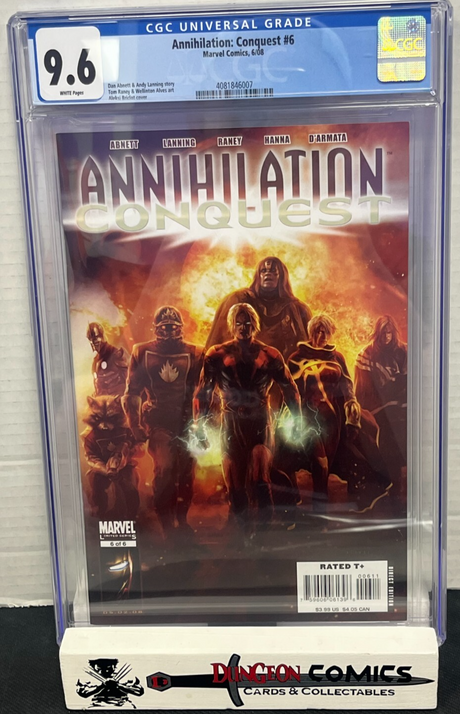 Annihilation Conquest # 6 CGC 9.6 Marvel 2008 1st App New Guardians Galaxy [CR]