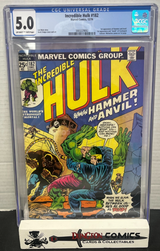 The Incredible Hulk # 182 CGC 5.0 Marvel 1974 Wolverine Cameo [CR]