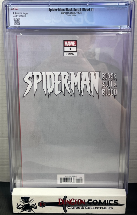 Spider-Man: Black Suit & Blood # 1 Virgin Variant 1:100 Cover CGC 9.8 2025 [CR]