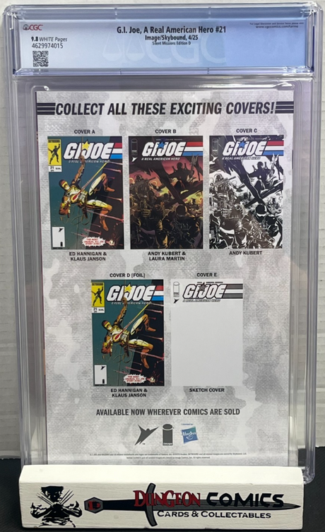 G.I. Joe A Real American Hero # 21 Silent Missions Edition D CGC 9.8 Image [CR]