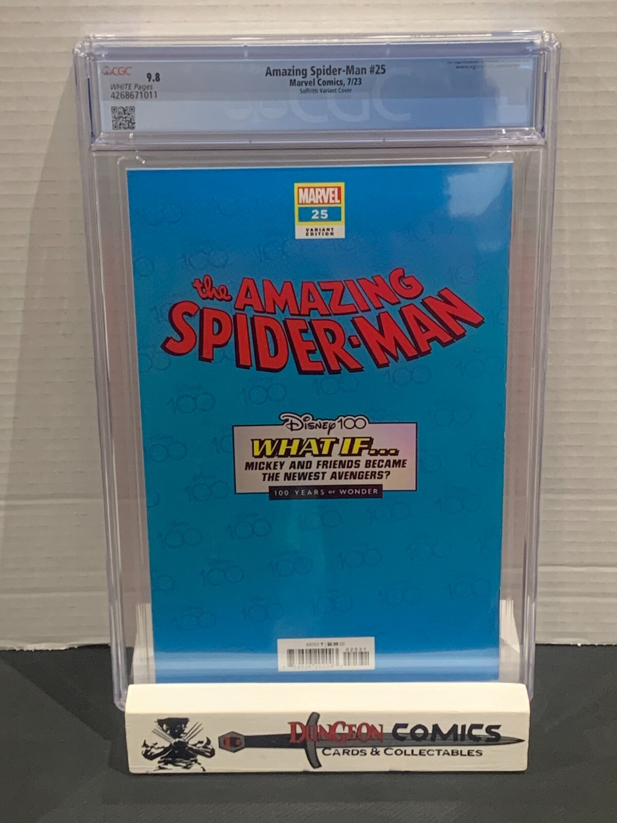 Amazing Spider-Man # 25 CGC 9.8 Soffritti DISNEY 100th Anniversary [GC36]