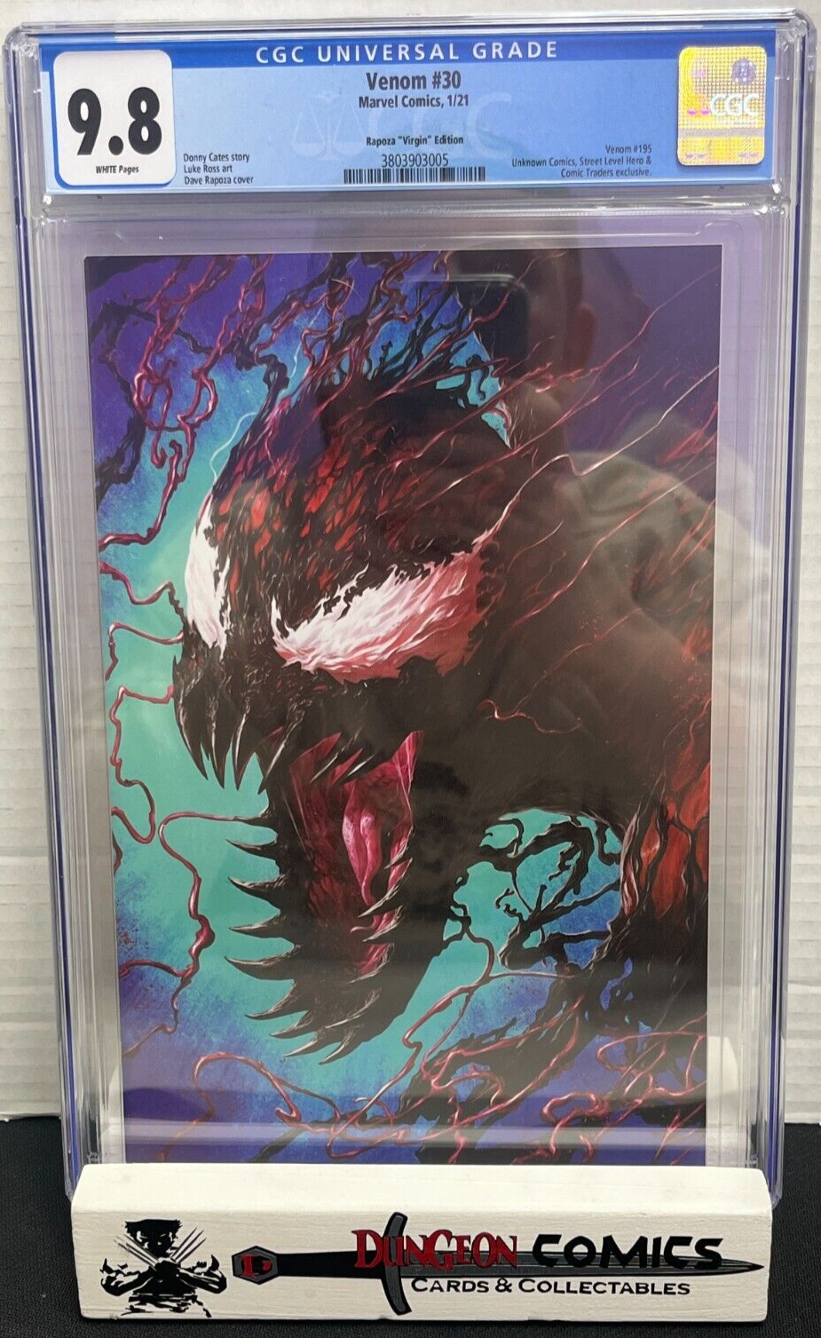 Venom # 30 Rapoza Virgin Variant Cover CGC 9.8 [GC37]