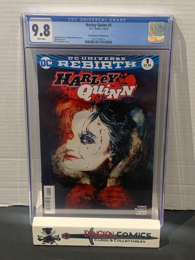 Harley Quinn # 1 CGC 9.8 Sienkiewicz Variant DC 2016 [GC41]