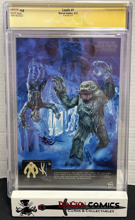 Star Wars Lando # 1 Yu Variant Cover CGC 9.8 2015 SS Charles Soule [GC19]