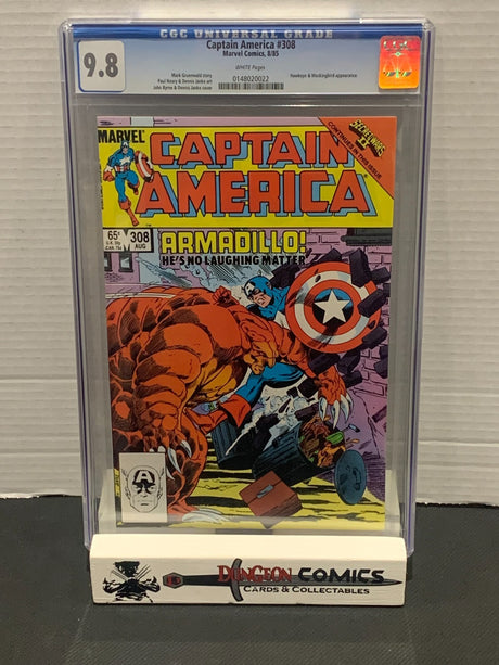 Captain America # 308 Cover A CGC 9.8 1985 Secret Wars II Tie In [GC37]