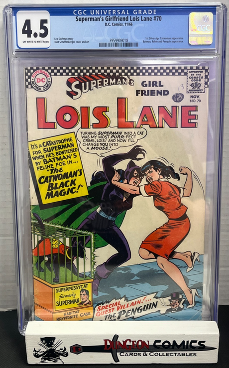 Superman's Girlfriend Lois Lane # 70 CGC 4.5 DC 1966 1st Silver Age Catwoman[CR]