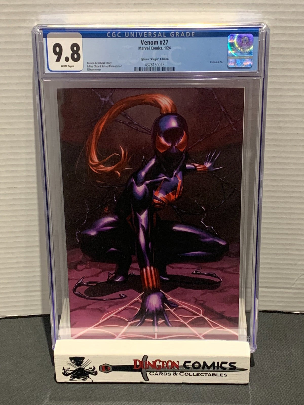 Venom # 27 CGC 9.8 Ejikure 1:50 Virgin Variant Cover [GC38]