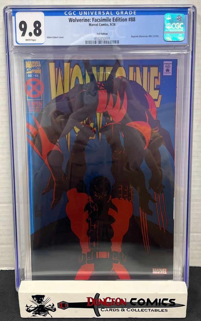 Wolverine # 88 Foil Facsimile Edition Cover Marvel 2024 CGC 9.8 [GC30][CR]