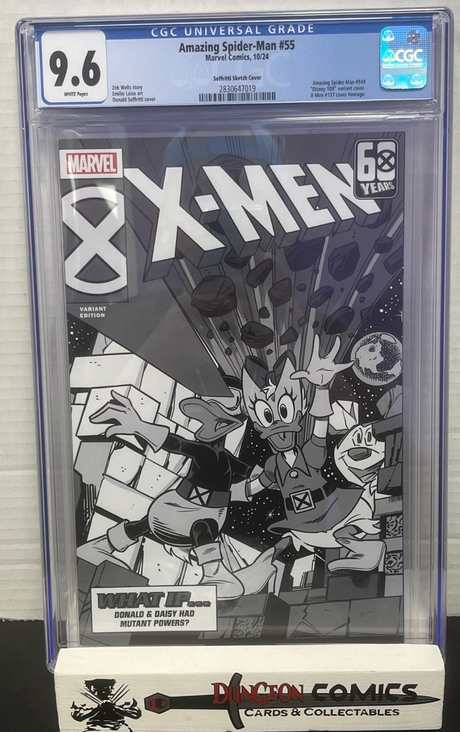 The Amazing Spider-Man # 55 B&W 1:100 Disney Variant CGC 9.6 Marvel 2024 [GC23]