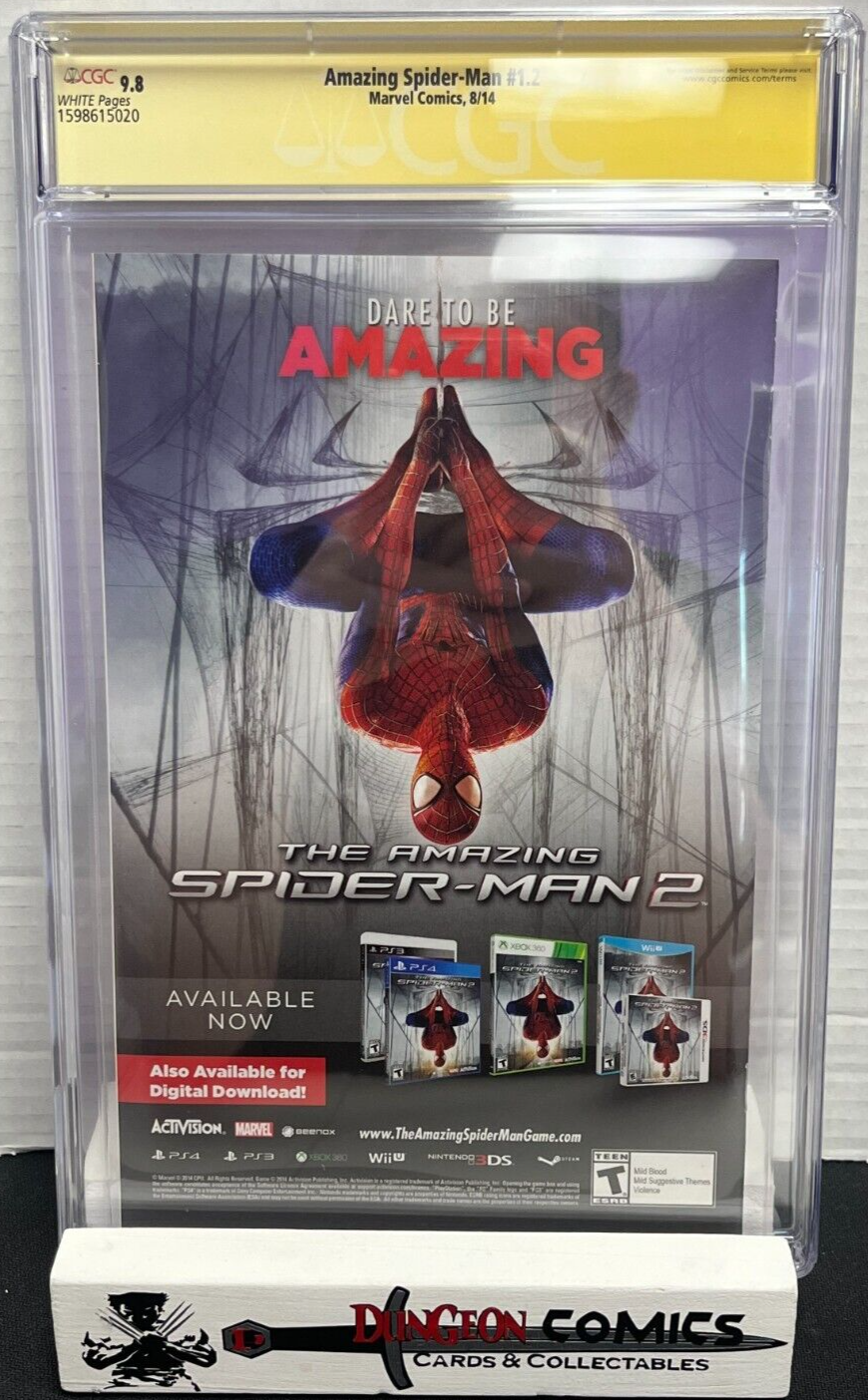 The Amazing Spider-Man # 1.2 Cover A CGC 9.8 2014 SS Ramon Perez [GC18]