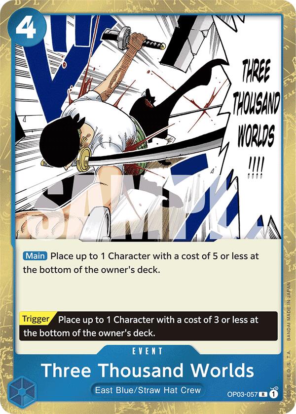 Three Thousand Worlds (Alternate Art) (Manga) [Extra Booster: Memorial Collection]OP03-057