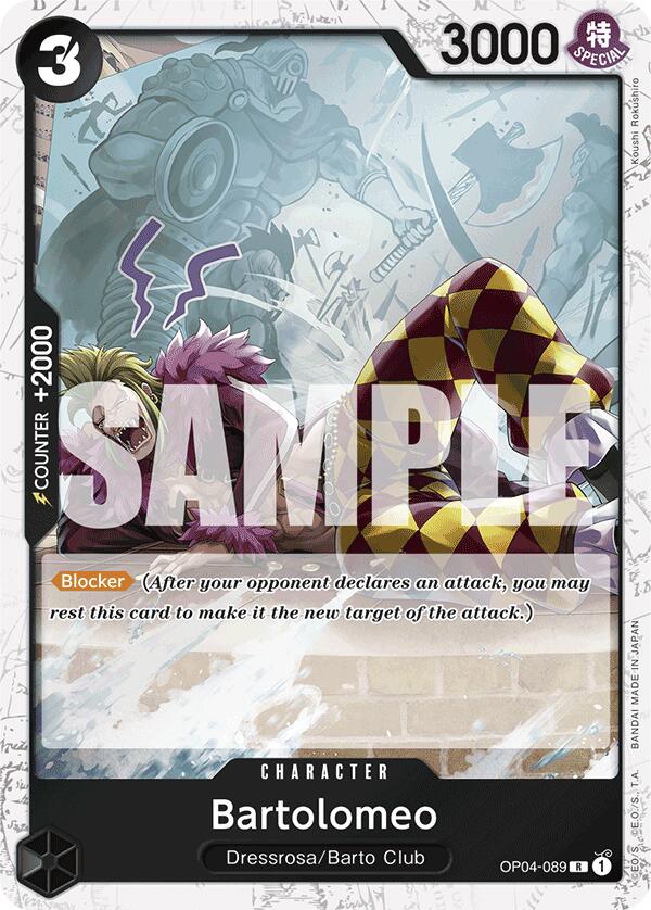 Bartolomeo (Alternate Art) (Koushi Rokushiro) [Extra Booster: Memorial Collection]OP04-089
